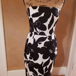 Black and white flower dress
